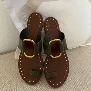 Tory Burch Brannan Studded sandal size 8